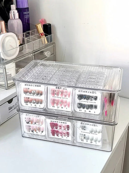 Acrylic Press-On Nail Organizer Lid-Transparent.