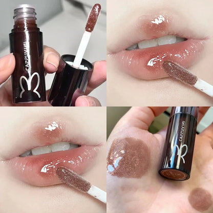 fine glitter glass lip gloss