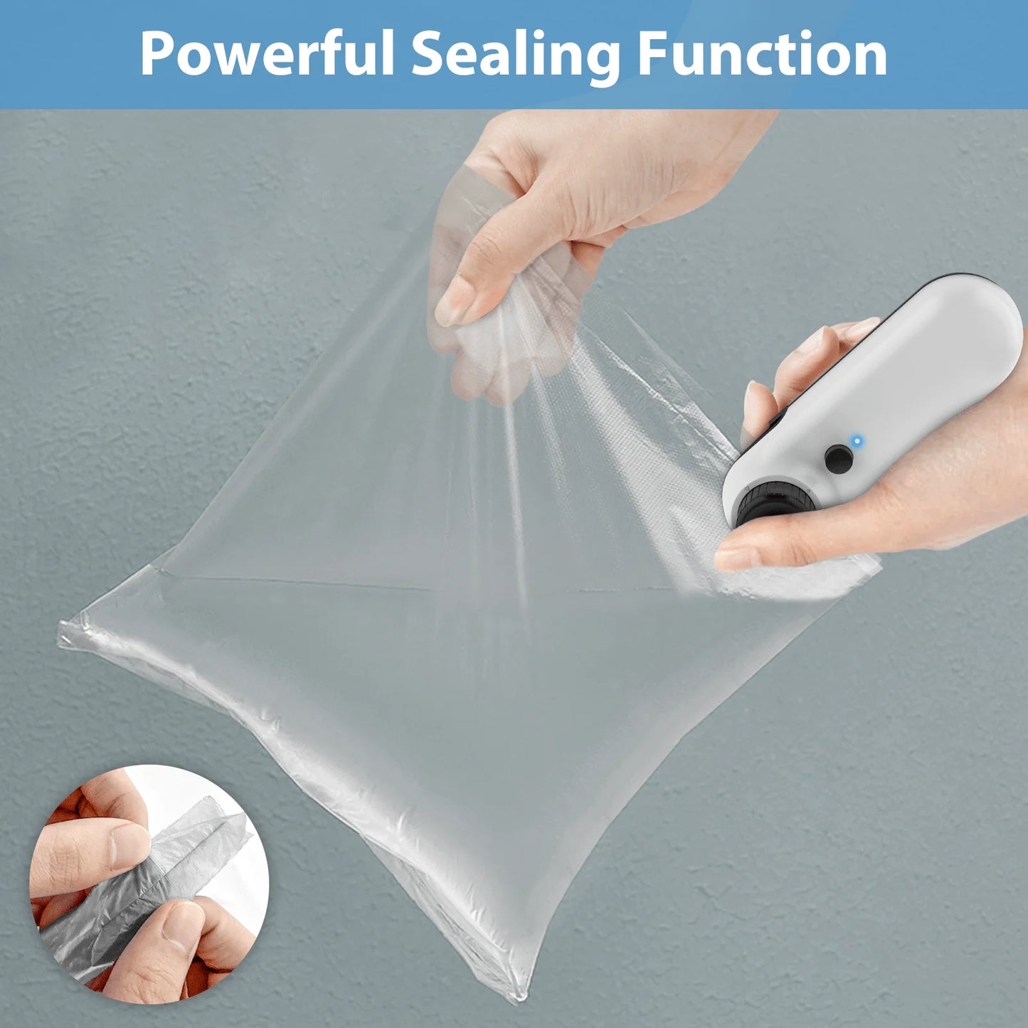 Portable Packaging Heat Sealer with Cable USB.