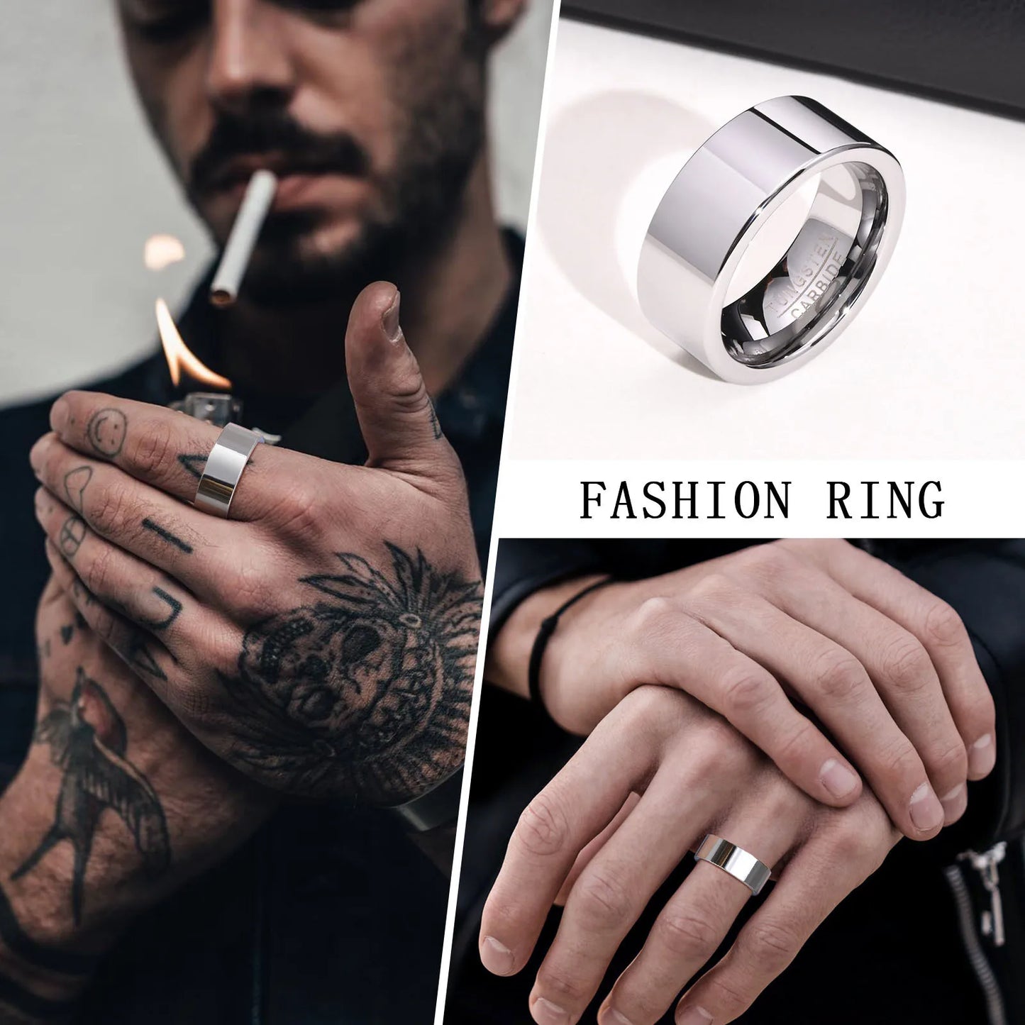 Basic Wedding for Men, Carbide Tungsten Ring.