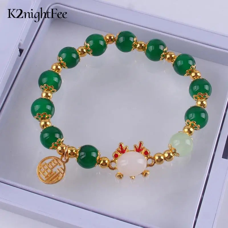 Chinese Style Zodiac Dragon Fu Sign Bracelet