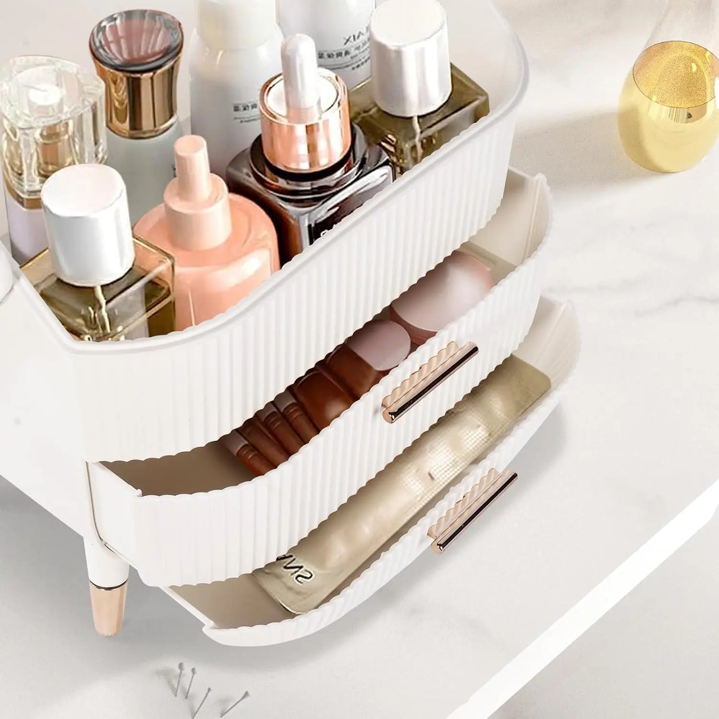 Egg Shape makeup organizer for vanity,portable.