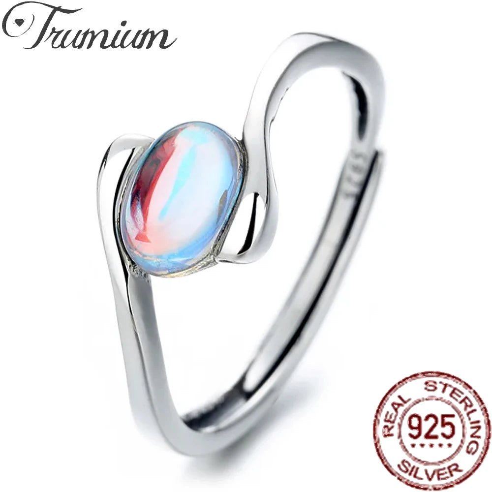 Sophia Silver Ring with Natural for Women.