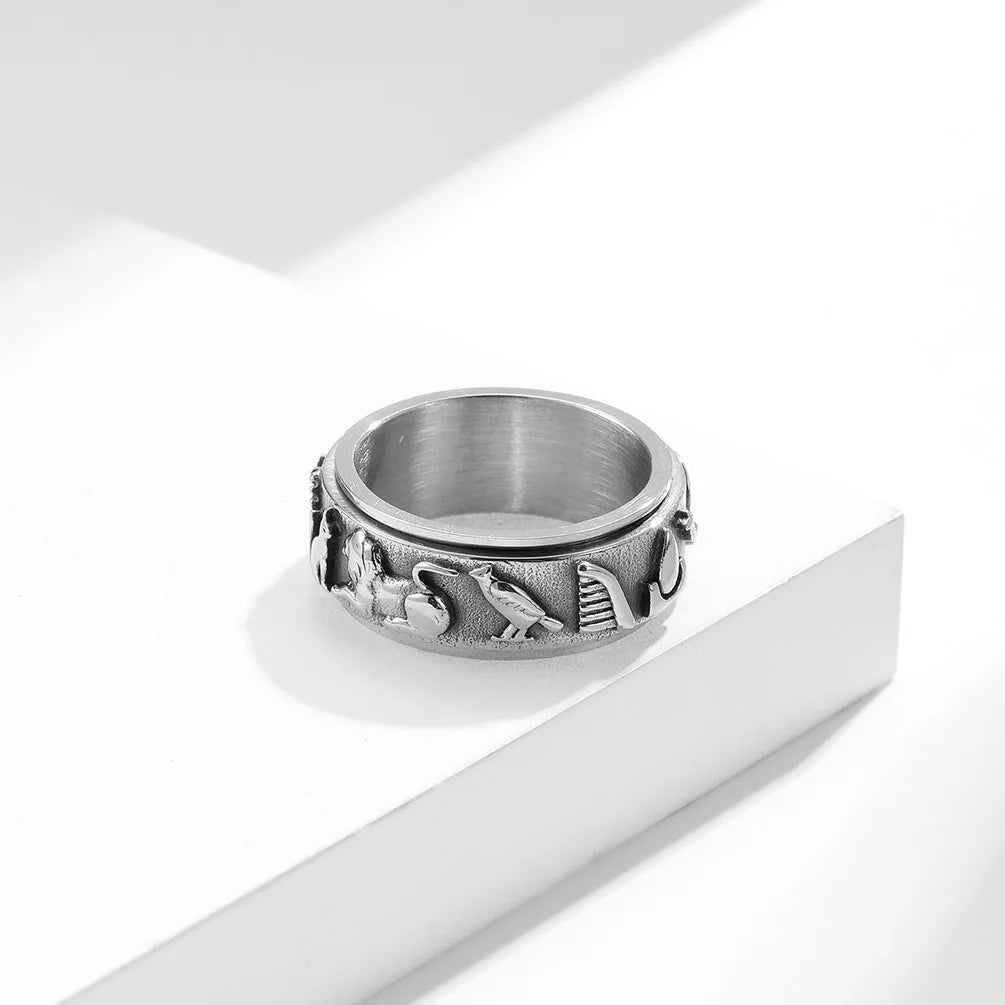 Ancient Egyptian Symbol Ring for Men Women Vintage.