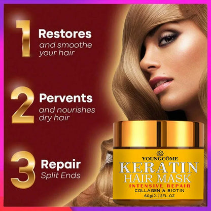 Hair Repairs Hair Mask Biotin Collagen Keratin Treatment Hairs Conditioner Hair Essential Oil Nourishing for Dry Damaged