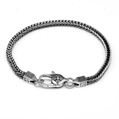 NEW Real Silver Bracelet Accessories Fashionable Diamond.