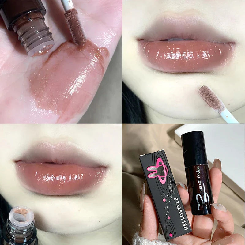 fine glitter glass lip gloss