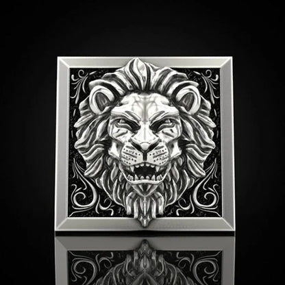 Hot selling fashion retro domineering lion set ring creative finger