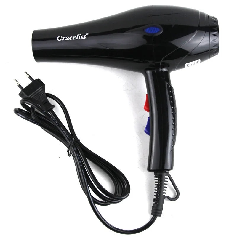 EU Plug 1800w Professional hair dryer blow dryer for salon home use hairdryer with nozzles travel Hot cold air adjustment