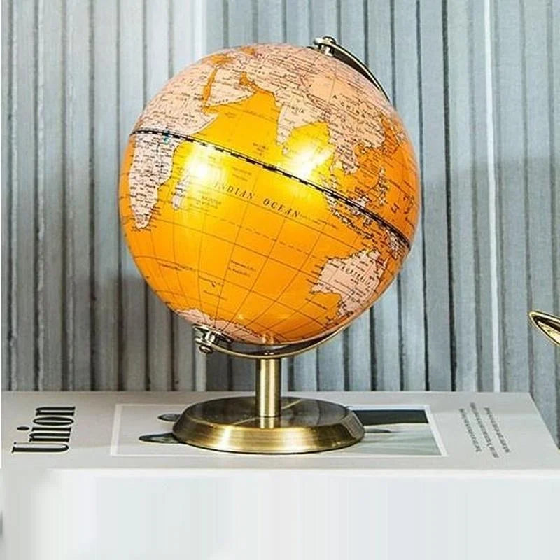 Black Gold Rotating Globe, European Style.