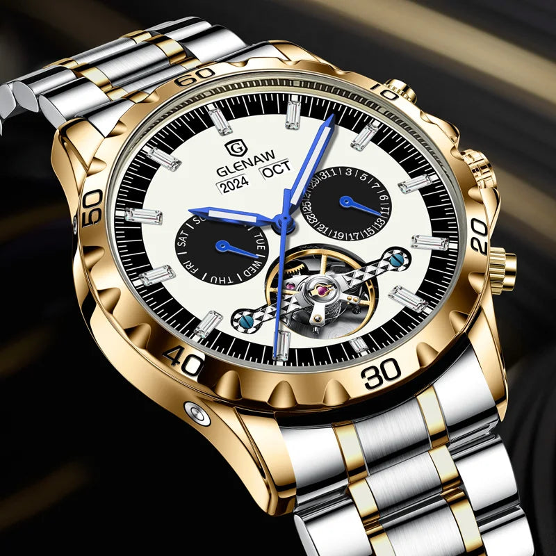 Automatic Watches Waterproof Stainless steel Luminous.