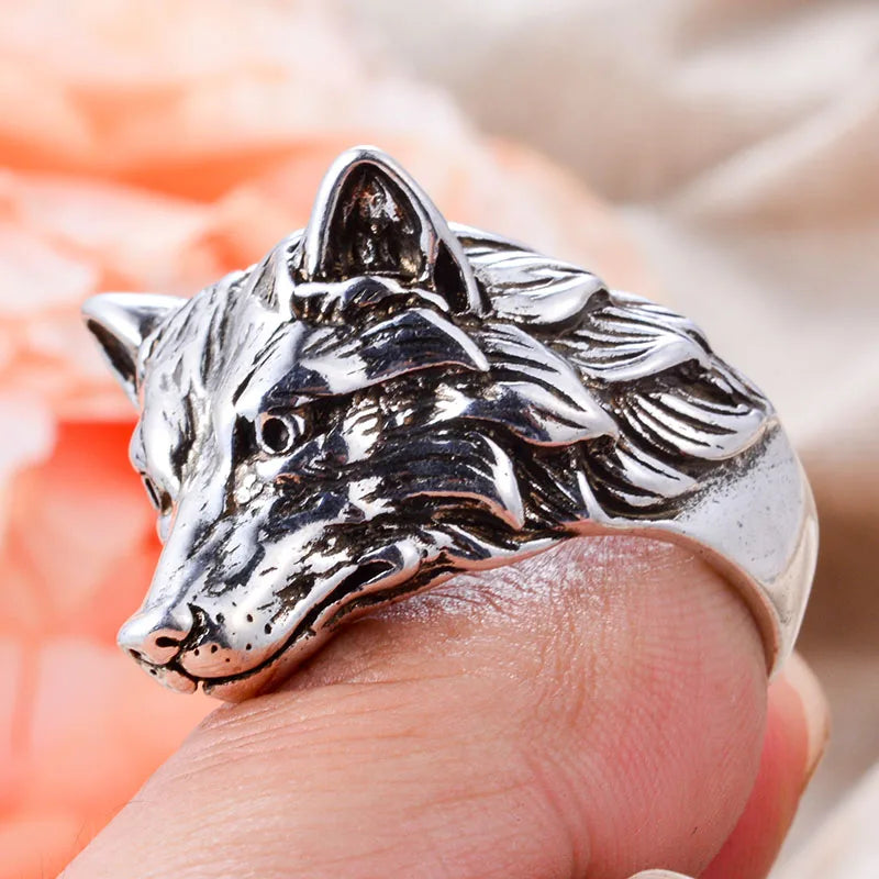 New Arrival Personality Wolf Head Design