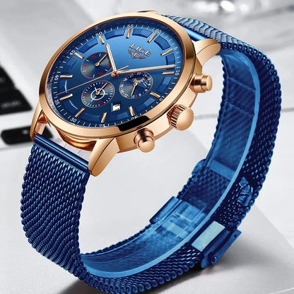 Blue Watch Luxury Sport Quartz for Men.