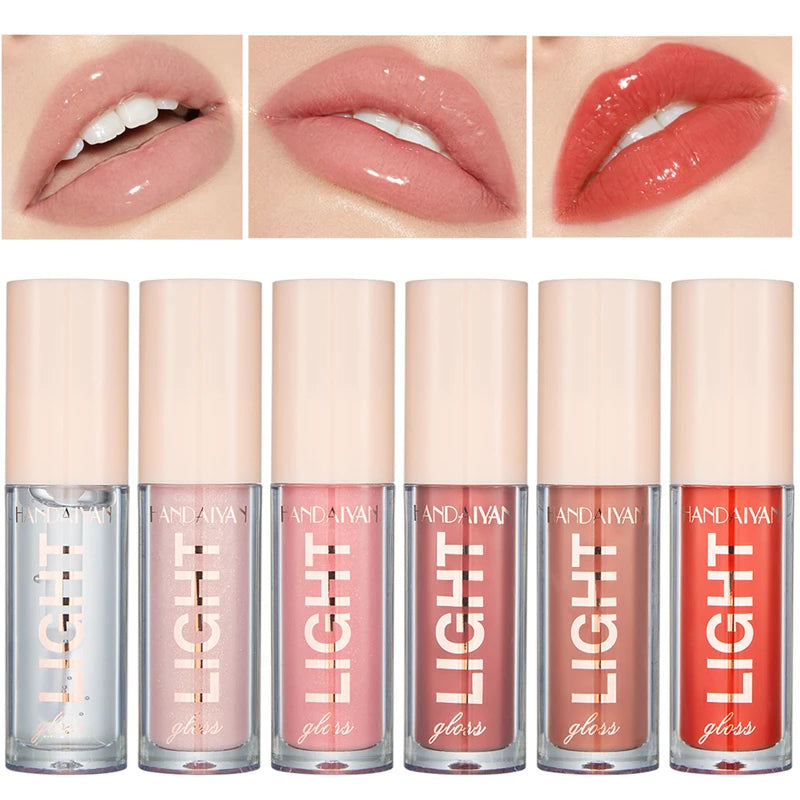 12 Colors Mirror Pearl Lip Gloss Waterproof Long Lasting.