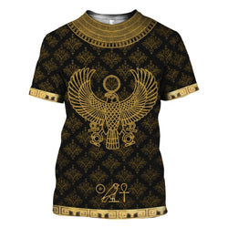 Summer Trend Men's T-shirt Egyptian God Eye Horus 3D Printed Street Harajuku Short Sleeve Casual Large Size O Neck Quality Shirt