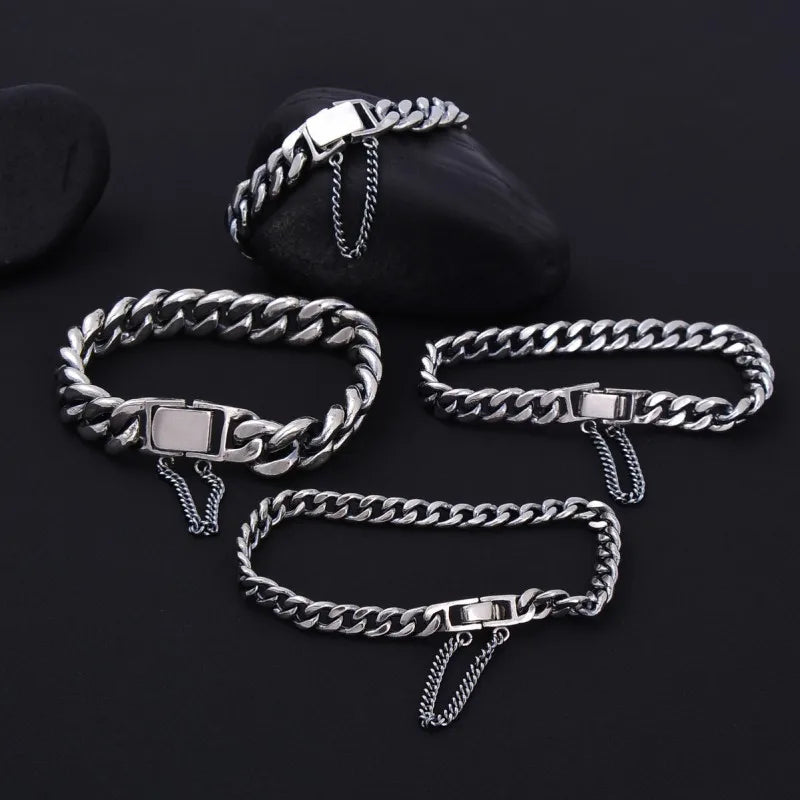 Silver Jewelry Fashion Personality unisex Bracelet.