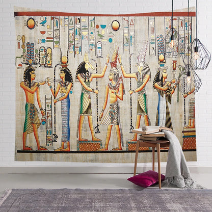 Ancient Egyptian Wall Tapestry Retro Decoration .