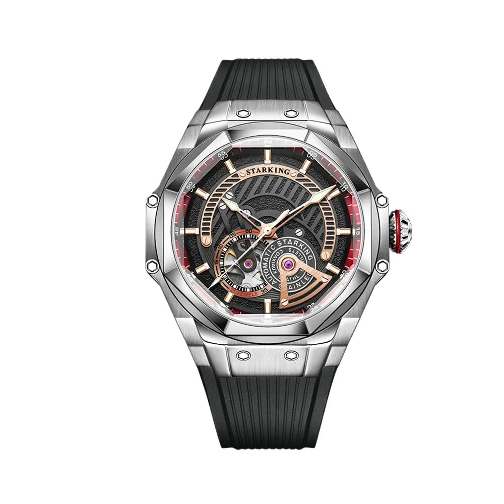 STARKING AM0385 Skeleton Automatic Mechanical Watch.