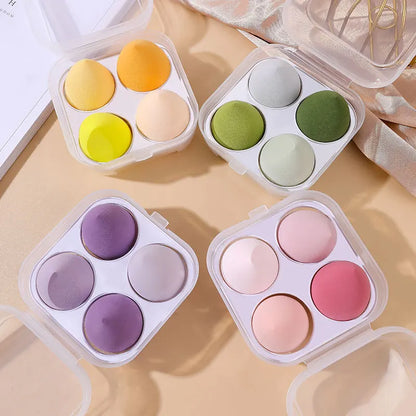 4pcs Makeup Sponge Blender Beauty Egg Cosmetic Puff Soft Foundation.