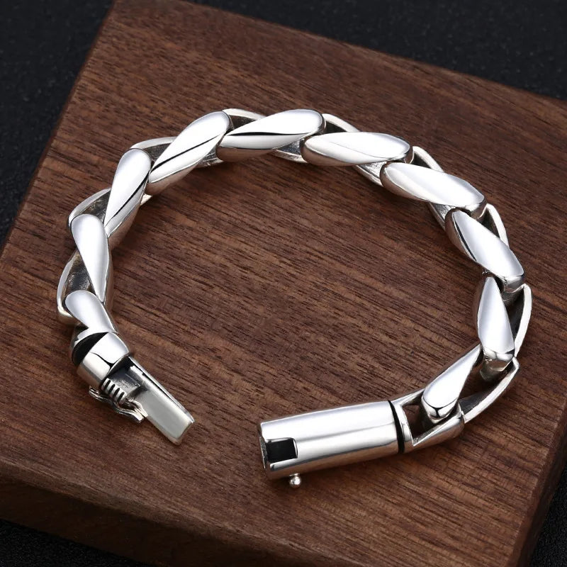 Silver Bracelets for Men New Fashion Ancient.