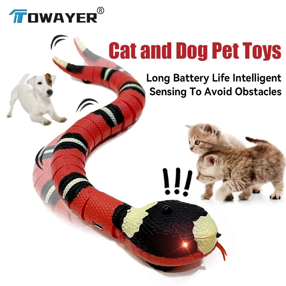 Cat Dog Pet Snake Toys Rechargeable Smart.