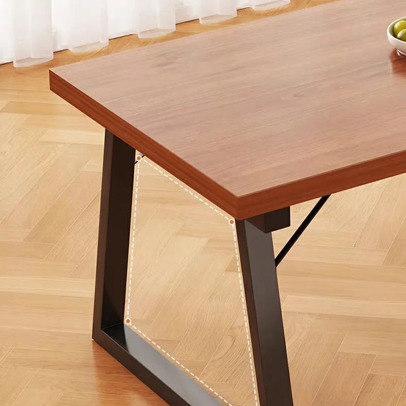 Floor Dinner Table Luxury Meeting Service Industrial Style Nordic Table Simple Hotel Solid Wood Color Mesa Comedor Furniture