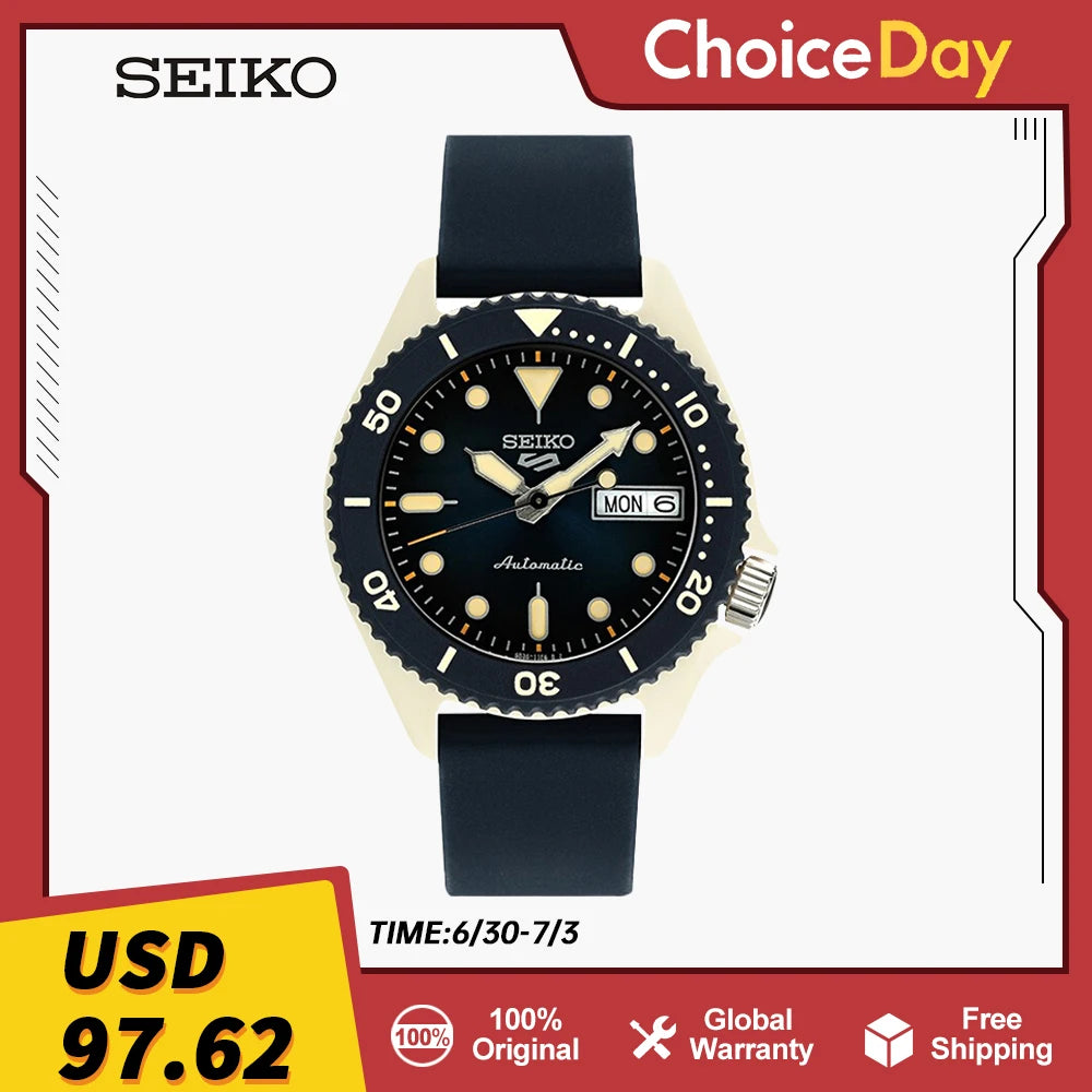 Original SEIKO 5 Watch For Men Automatic Mechanical.