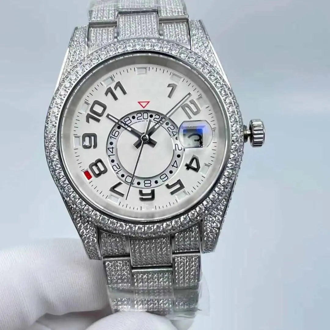 "Best Watches for Men's - Full Diamond, Waterproof.