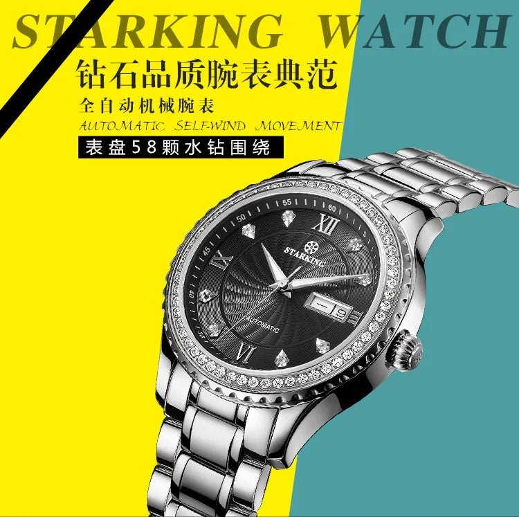 STARKING Classic Business Diamond Luminous Watch.