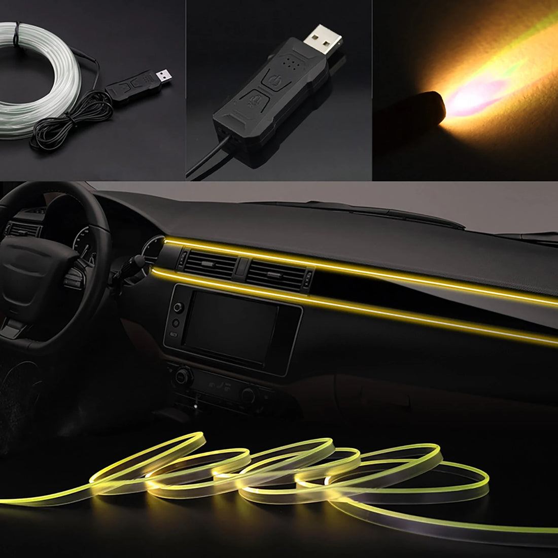 Car Interior Atmosphere Light Ambient LED Light.