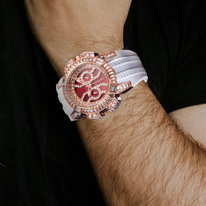 MISSFOX New Red Quartz Watch For Men.