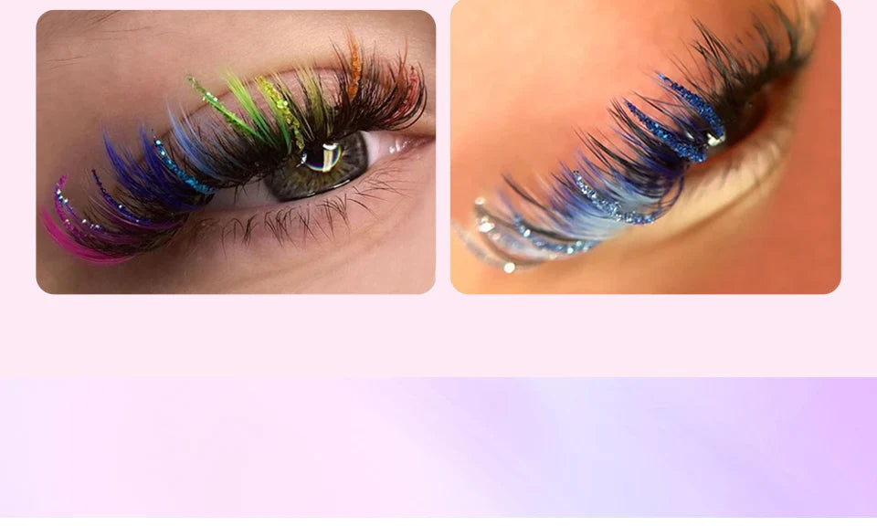 New Fashion Glitter Wispy Spike Eyelashes Extensions Party