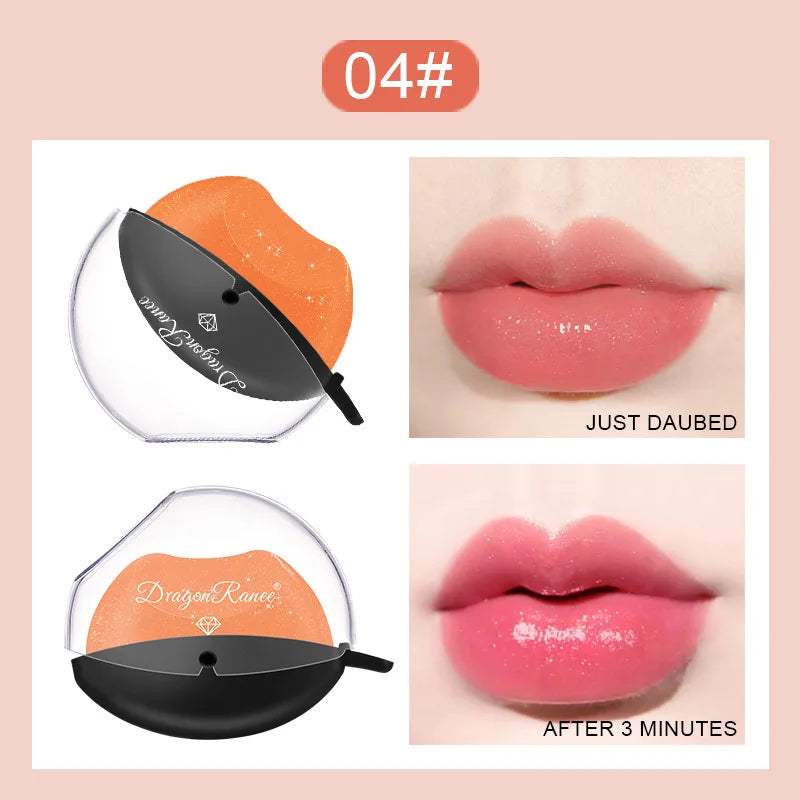 Lip-shaped Lipstick Makeup Temperature Color.