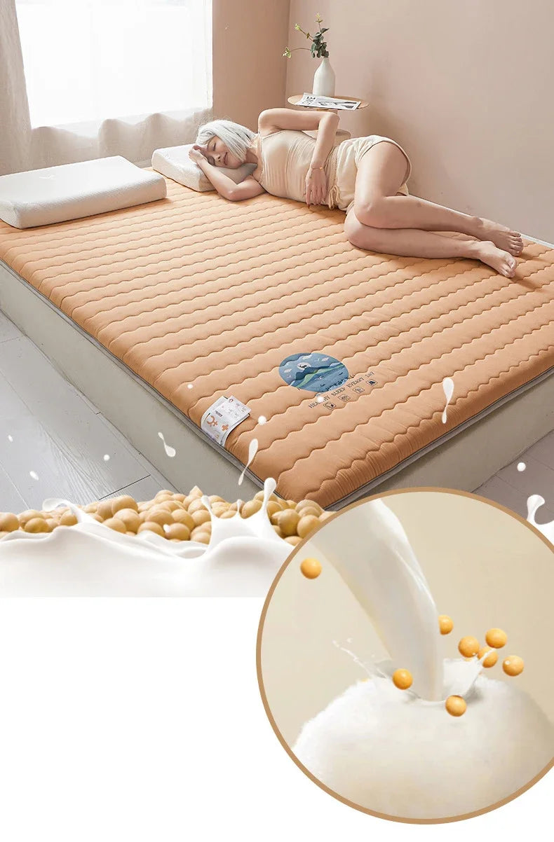 Knitted Skin-friendly Cotton Mattress Household Antibacterial and Mite-free Mattress Student Dormitory Thickened Sleeping Mat