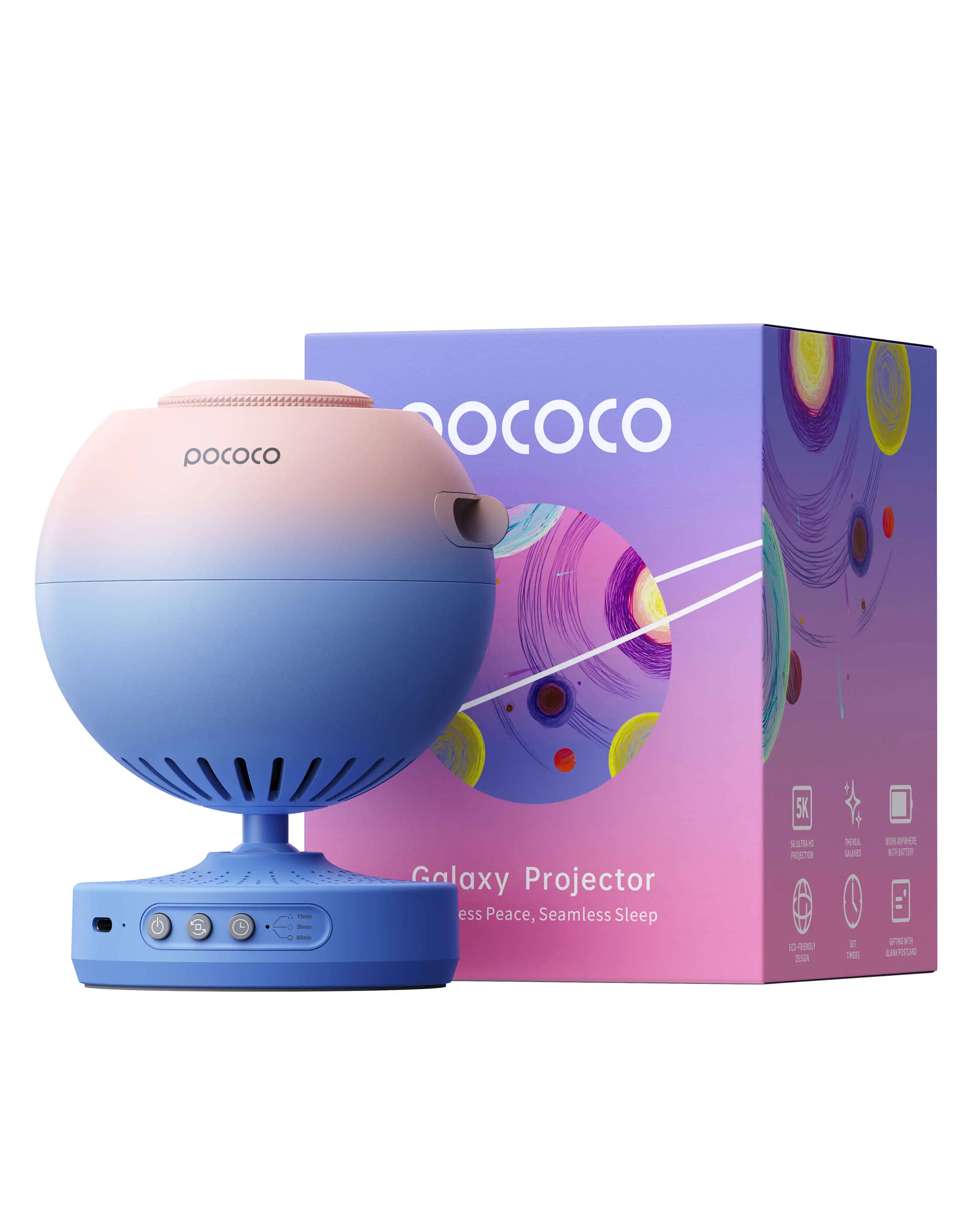 POCOCO Galaxy Projector Galaxy Light Projector Star Projector Night Light Lamp with High-Definition Soft Light for Children&