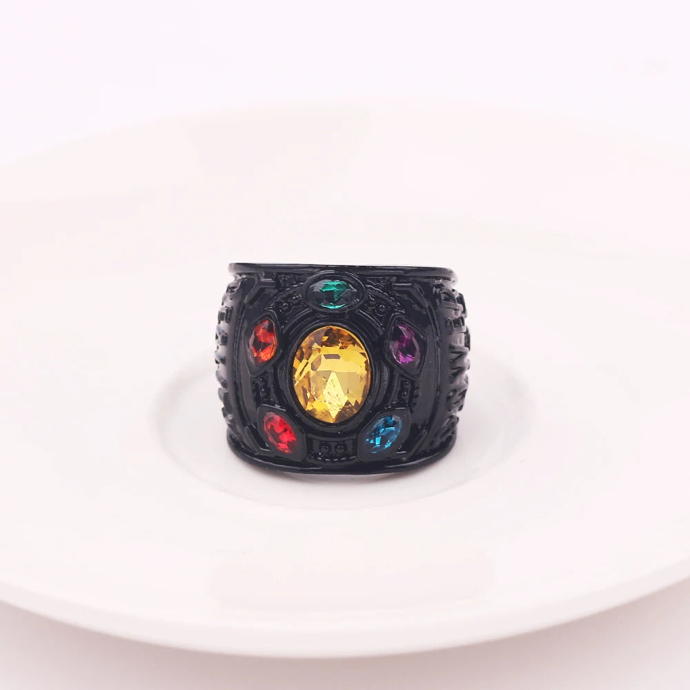 Marvel Movie The Avengers Thanos Gem Ring for Men.