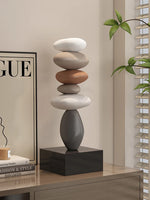 Modern Art Feng Stone Resin Sculpture.