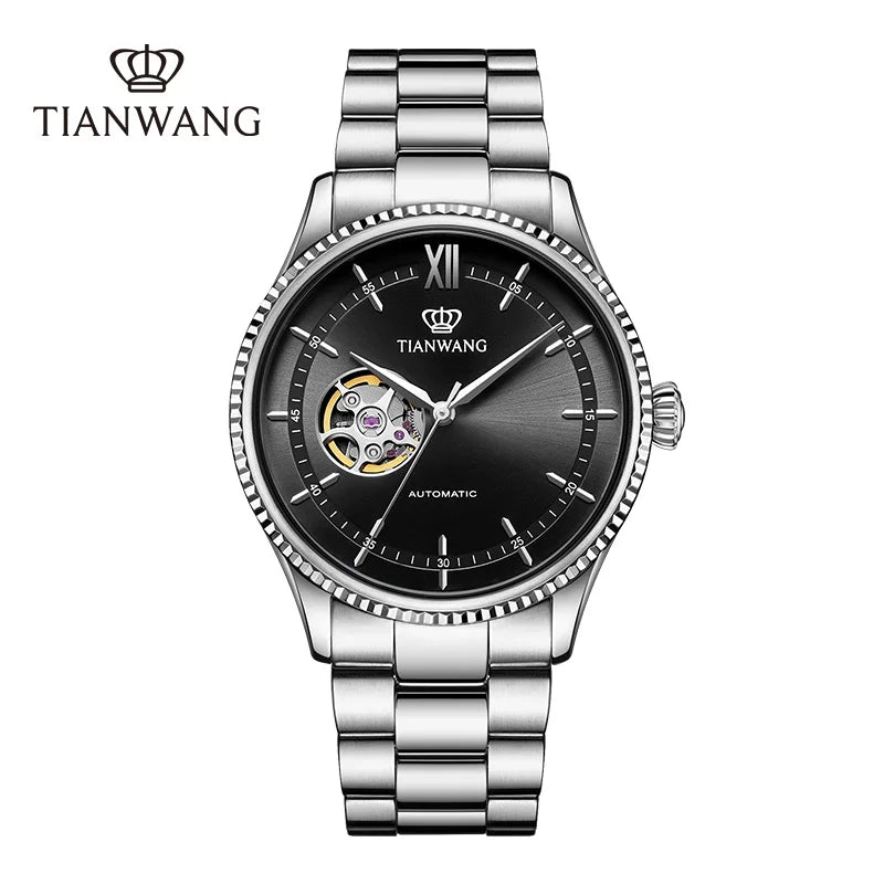 TIAN WANG Men's Watches Skeleton Business Automatic.