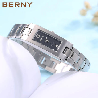 BERNY Woman Watch Quartz Square Dial.