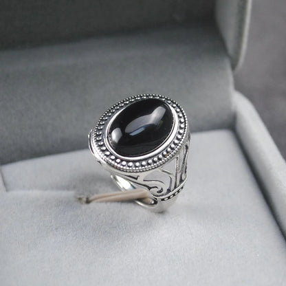 Natural Black Ring Original Designer Women.