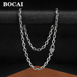 Silver Jewelry Retro Necklace for Men and Women