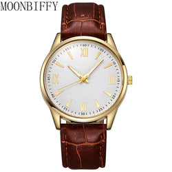 Luxury Minimalist Watch for Men Leather Ultra Thin.