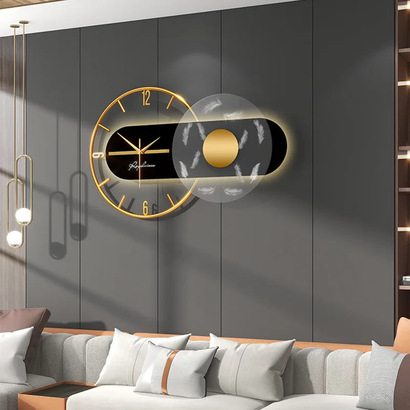 Luxury Wall Clock Lighting Clock.