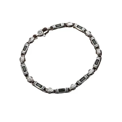 Silver Fashion Grass, Diamond Bracelet for unisex.