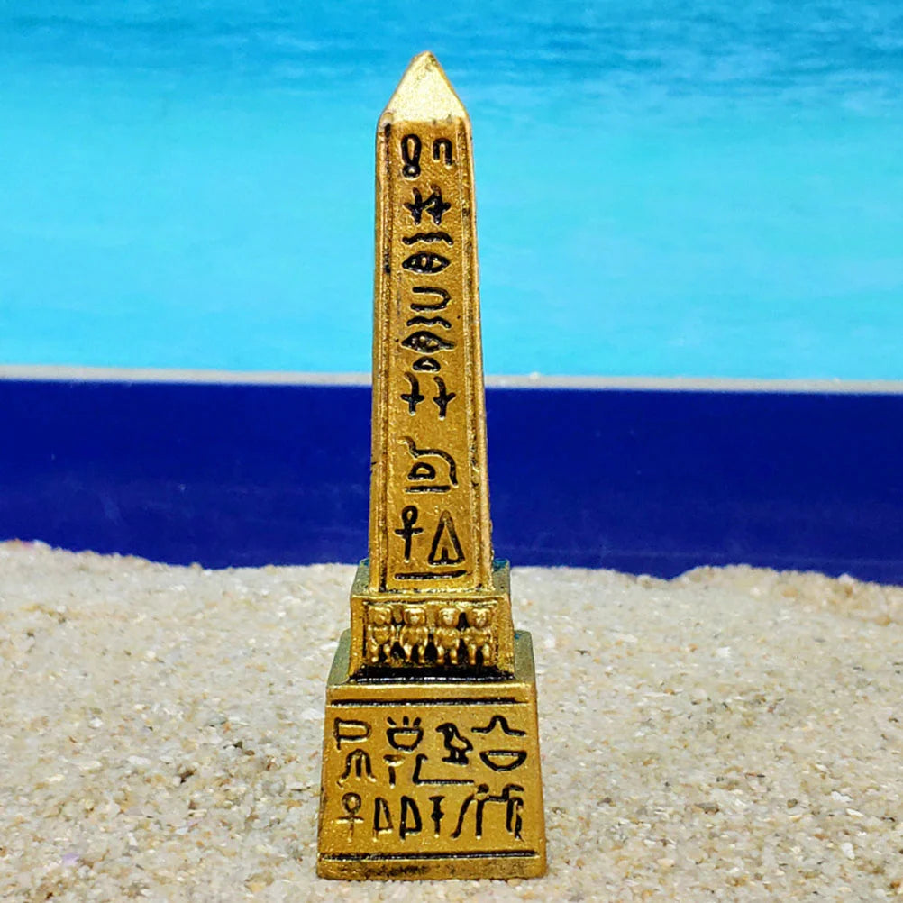 Egyptian Obelisk Psychological Sandbox Tower Figurine