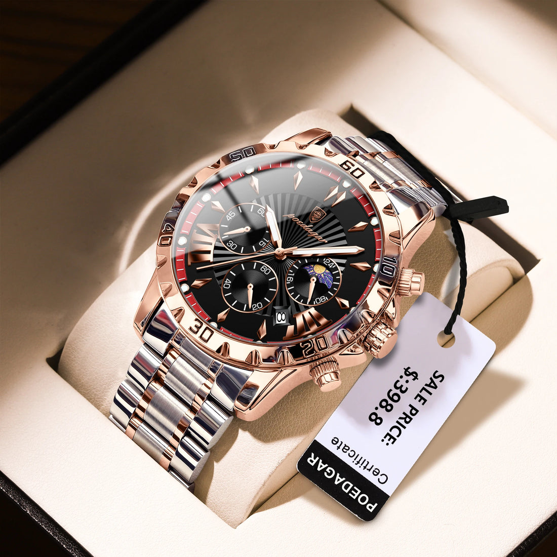 POEDAGAR Luxury High Quality Watch for Man Waterproof .