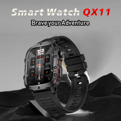 New Rugged Military Black Smart Watch.