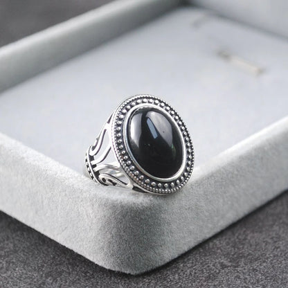 Natural Black Ring Original Designer Women.