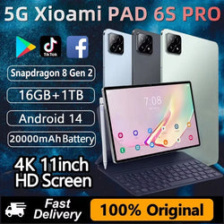 2024 Global Version Original Pad 6S Pro Tablet PC 11inch  HD 4K Android 14 16GB+1T 10000mAh 5G Dual SIM WiFi GPS Tablets Mi Tab