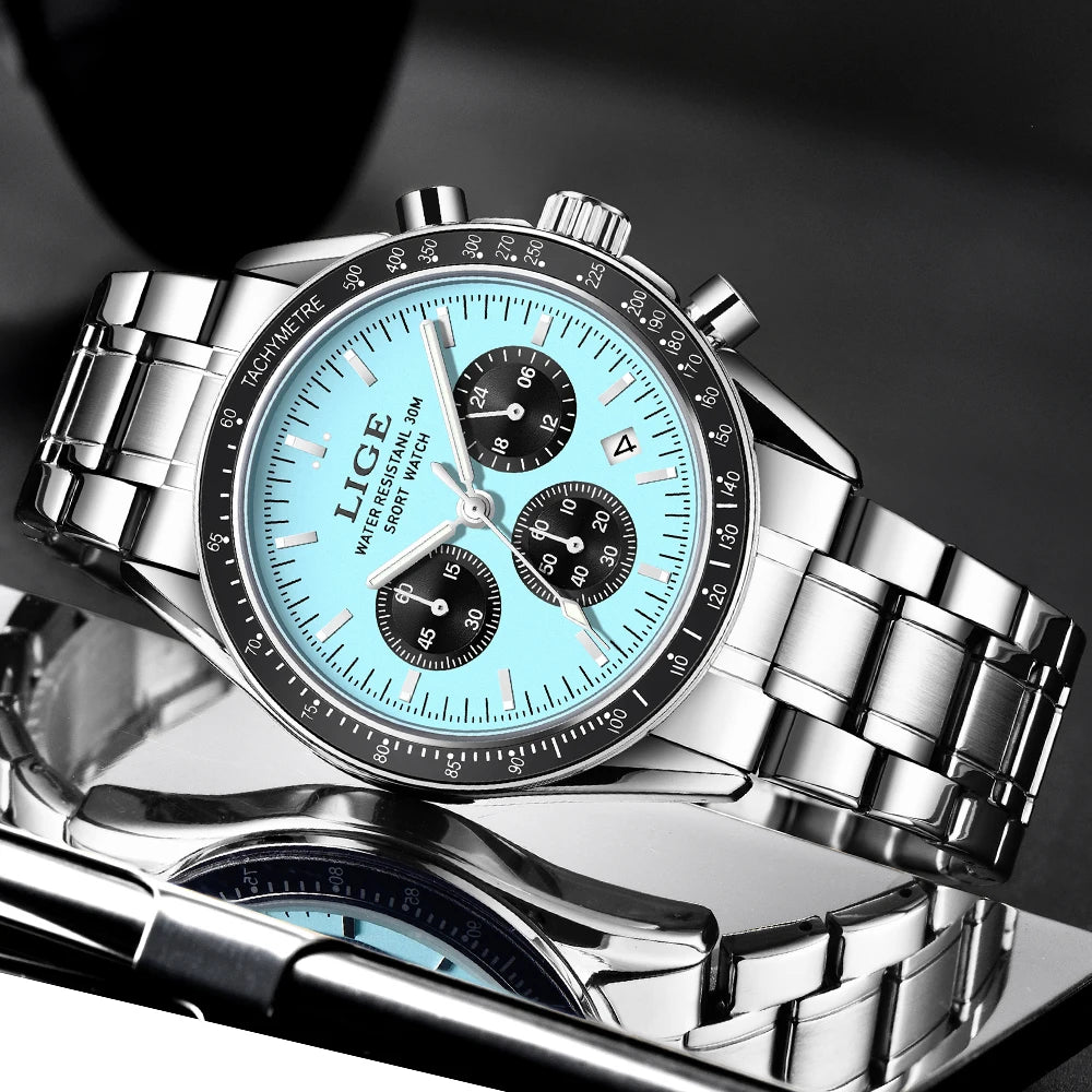 Luxury Business Men Watches Stainless WristWatch.